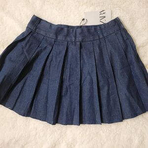 Zara Women's Blue and Navy Skirt